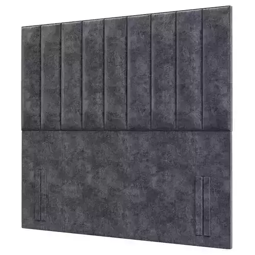 Tubes Vertical Upholstered Headboard 3d model