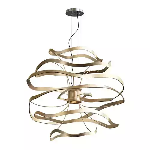 Calligraphy 1 Light Geometric Pendant 3D model