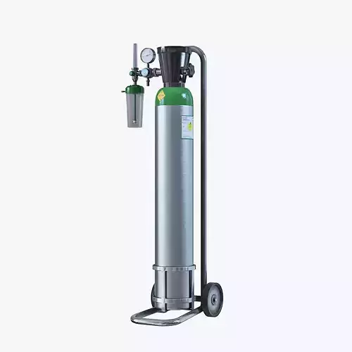 Medical Oxygen Cylinder 3D model