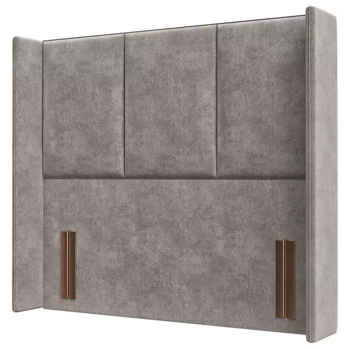 3-Panel Winged Headboard 3d model Low-poly 3D model_0