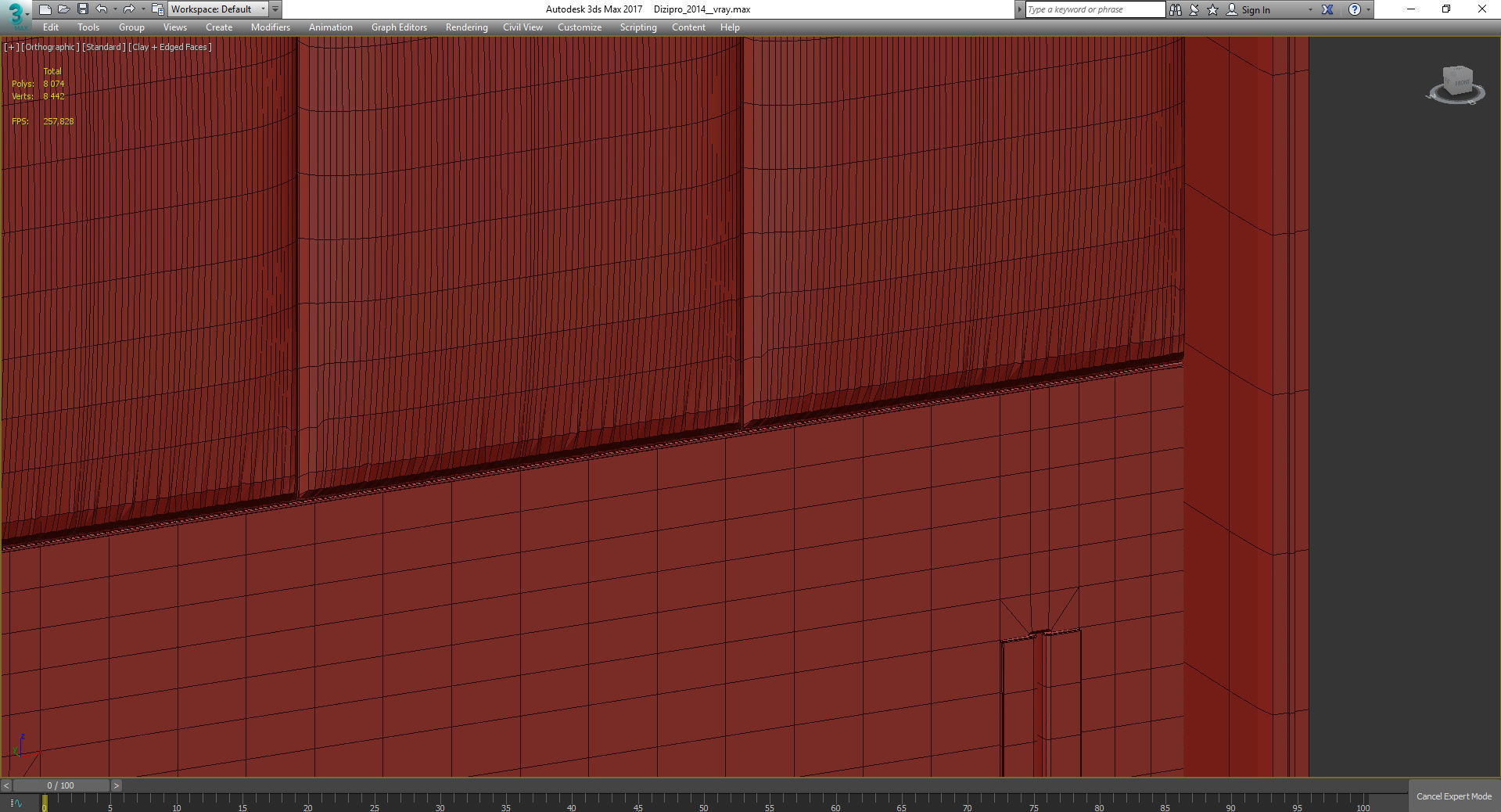 3-Panel Winged Headboard 3d model Low-poly 3D model_2