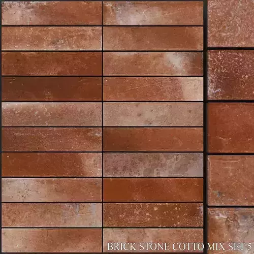 Yurtbay Seramik Brick Stone Cotto Mix Set 5