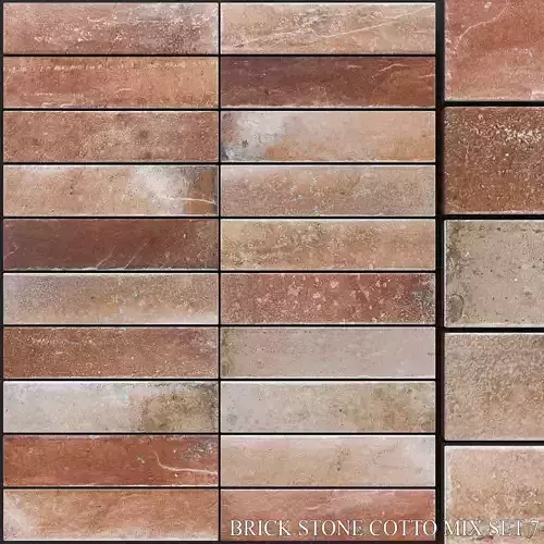 Yurtbay Seramik Brick Stone Cotto Mix Set 7