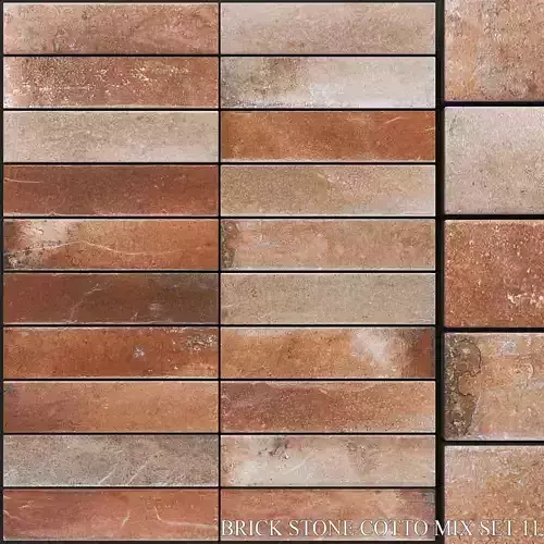 Yurtbay Seramik Brick Stone Cotto Mix Set 11