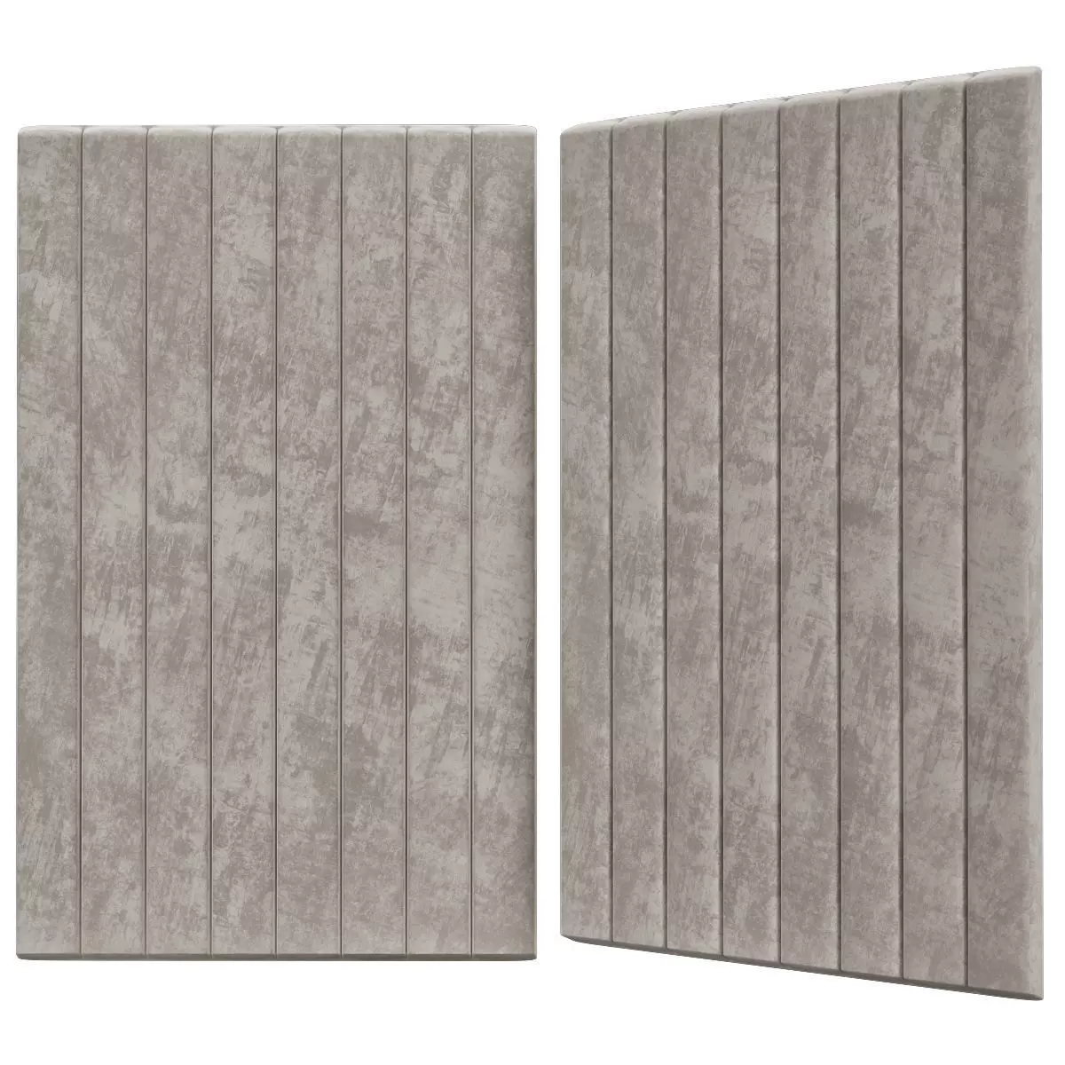 Headboard 3d model two acoustic panels Low-poly 3D model_0