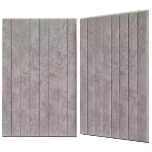Headboard 3d model two acoustic panels