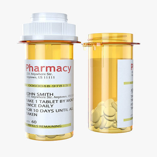 Pill Bottle 3D model