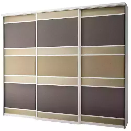 Wardrobe 3d model sliding doors