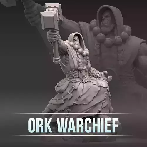 Ork warchief 3D print model