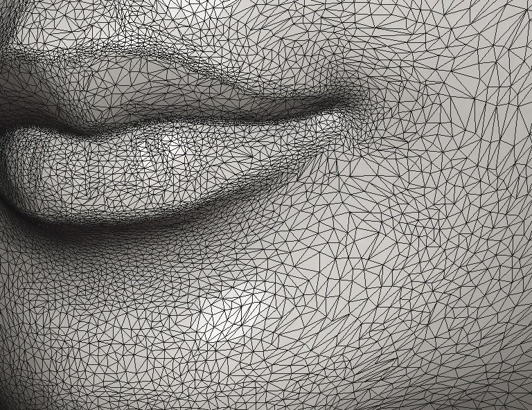 Female woman Face Mascaron 3D print model_17