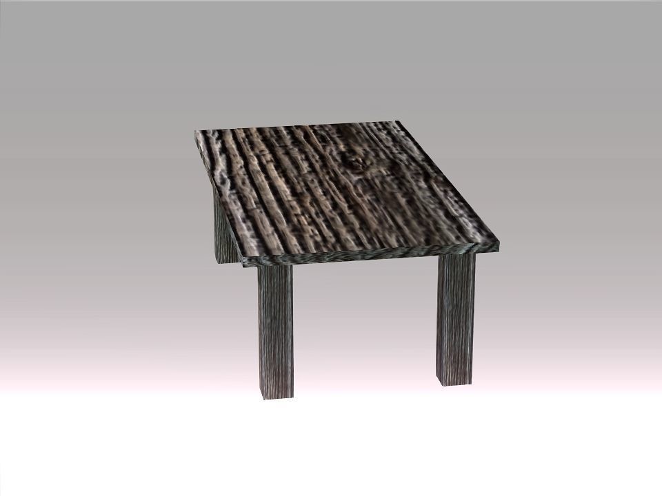 Poor Carpenter furniture collection Low-poly 3D model_14