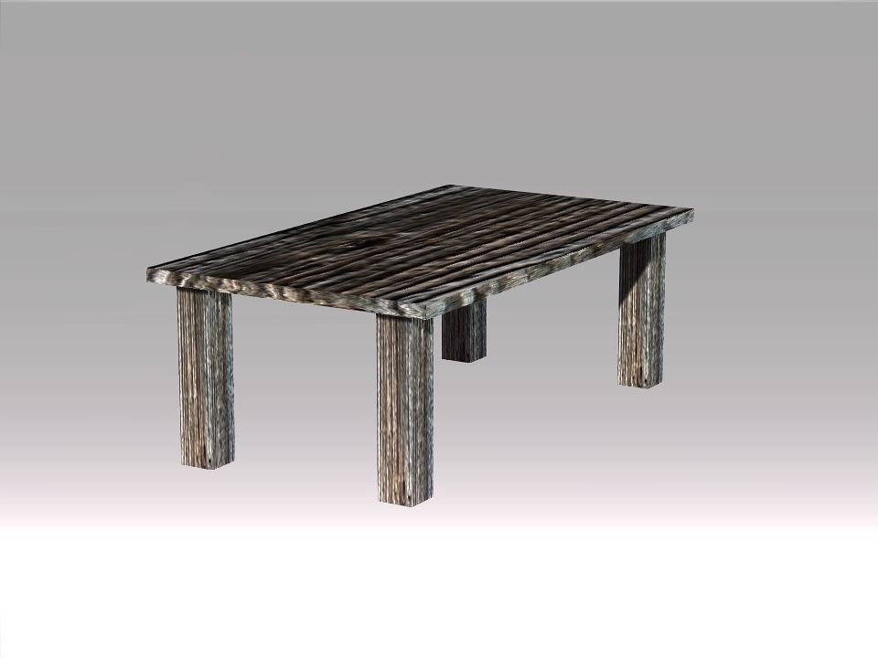 Poor Carpenter furniture collection Low-poly 3D model_7