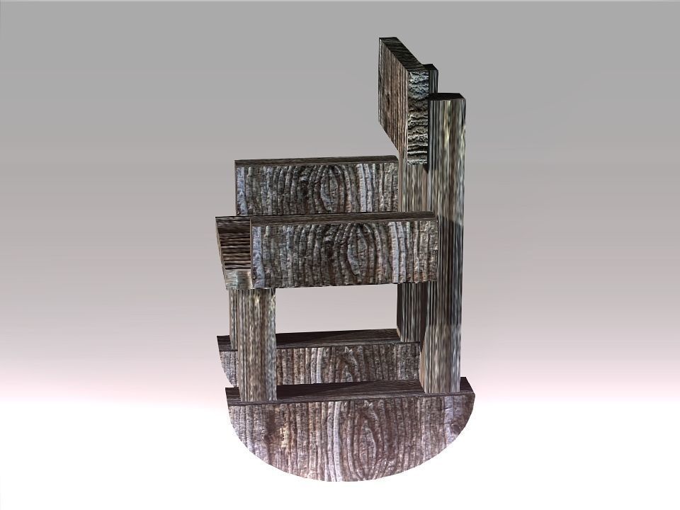 Poor Carpenter furniture collection Low-poly 3D model_35