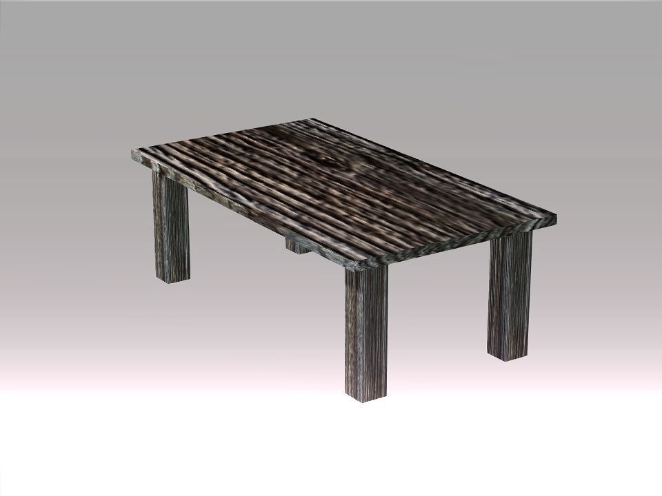 Poor Carpenter furniture collection Low-poly 3D model_13