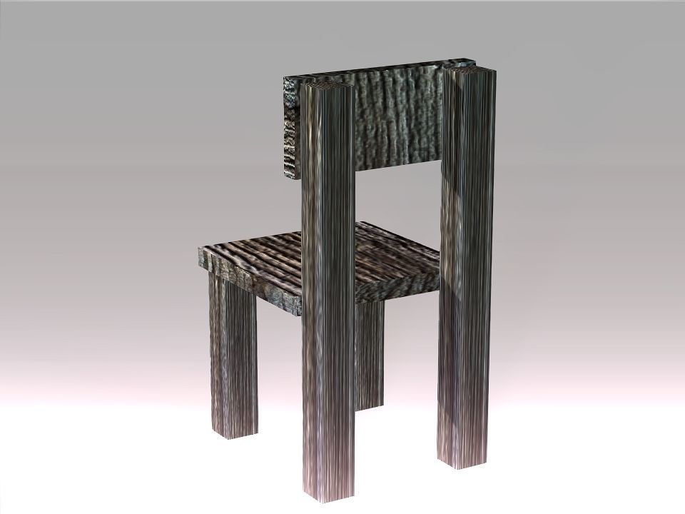 Poor Carpenter furniture collection Low-poly 3D model_22