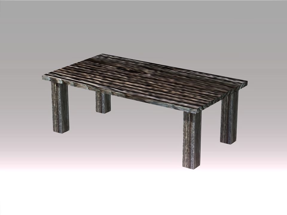 Poor Carpenter furniture collection Low-poly 3D model_11