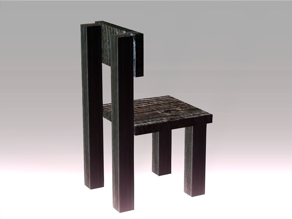 Poor Carpenter furniture collection Low-poly 3D model_26