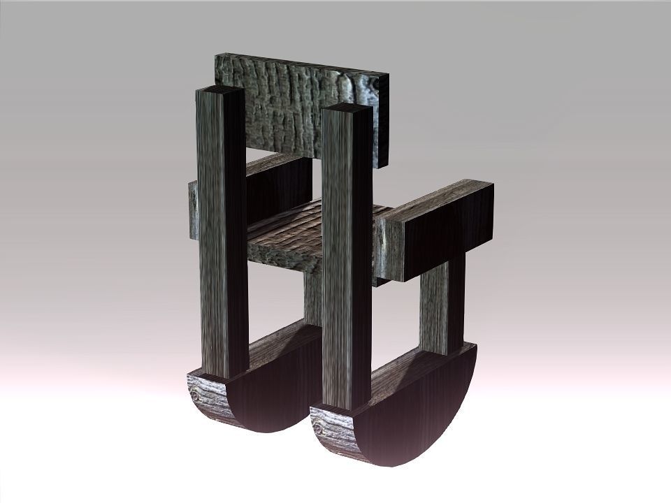 Poor Carpenter furniture collection Low-poly 3D model_39