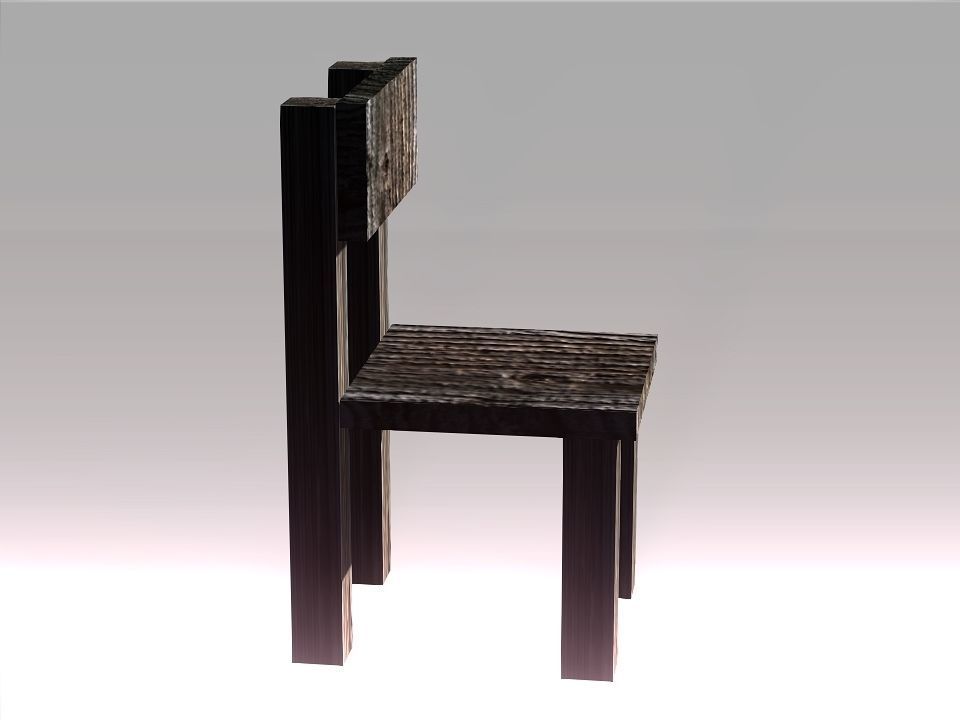 Poor Carpenter furniture collection Low-poly 3D model_27