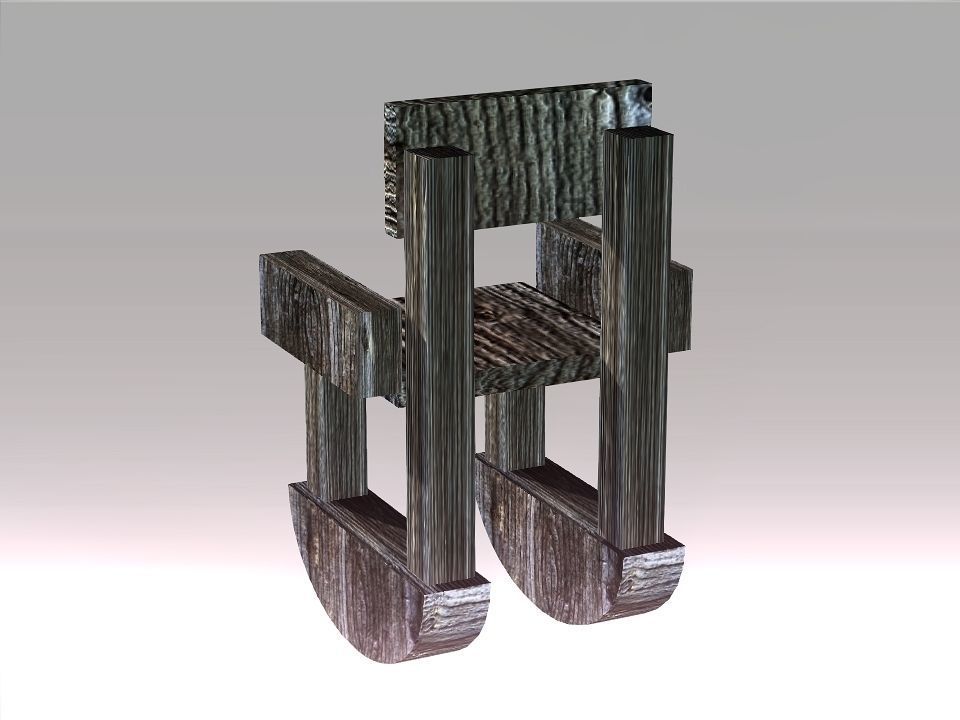 Poor Carpenter furniture collection Low-poly 3D model_37