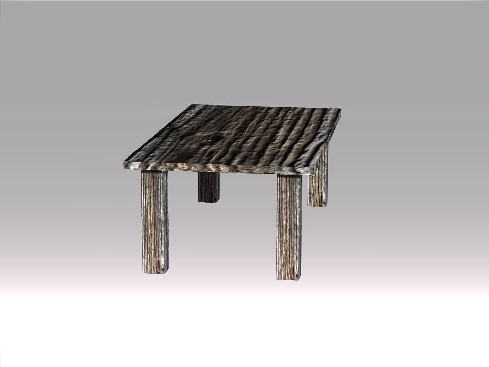 Poor Carpenter furniture collection Low-poly 3D model_6