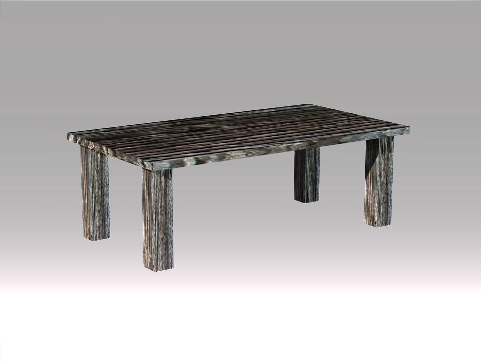 Poor Carpenter furniture collection Low-poly 3D model_8