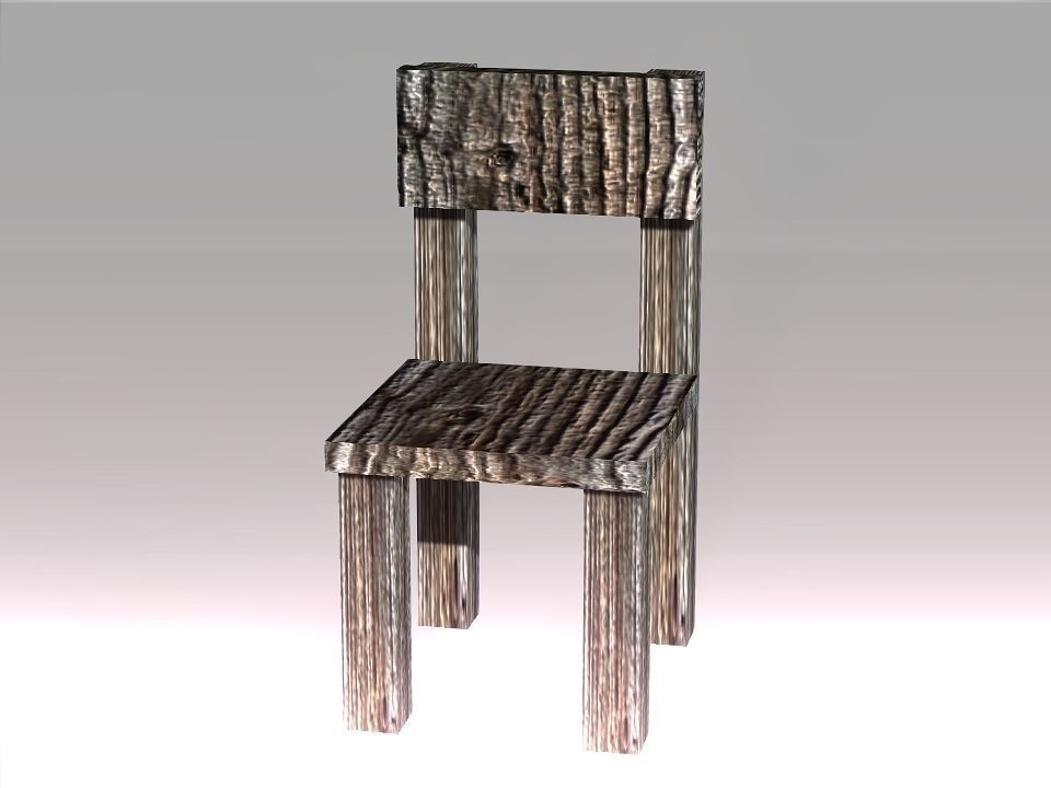 Poor Carpenter furniture collection Low-poly 3D model_17