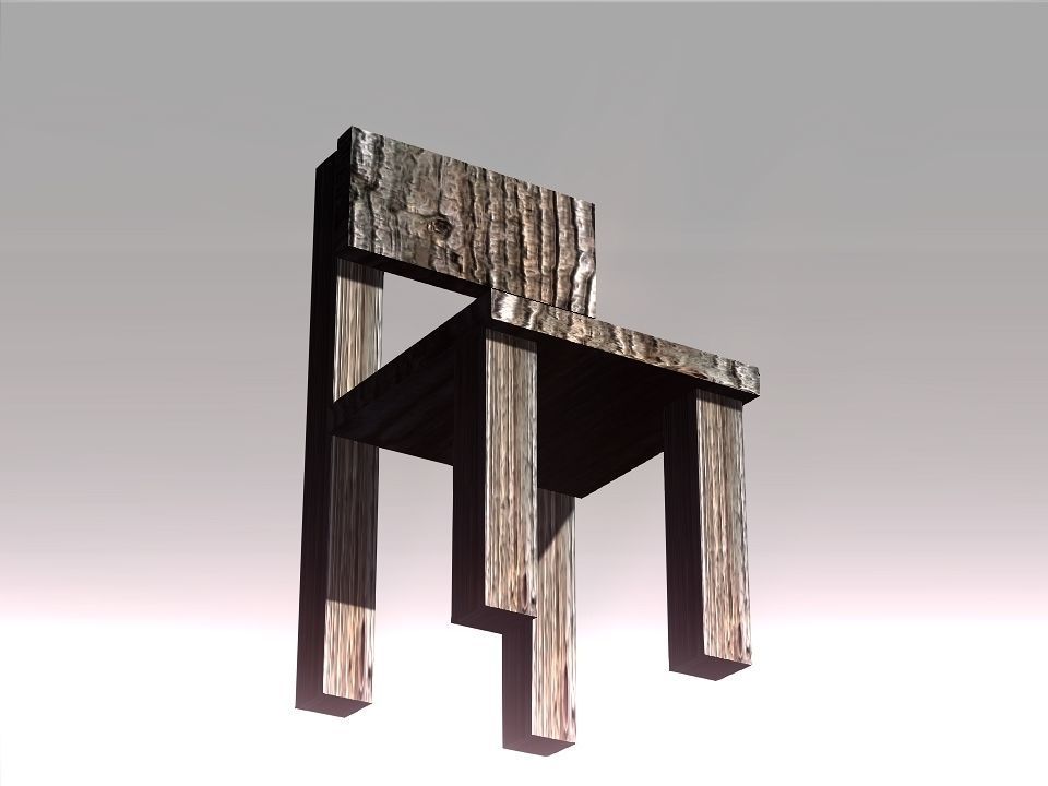 Poor Carpenter furniture collection Low-poly 3D model_30