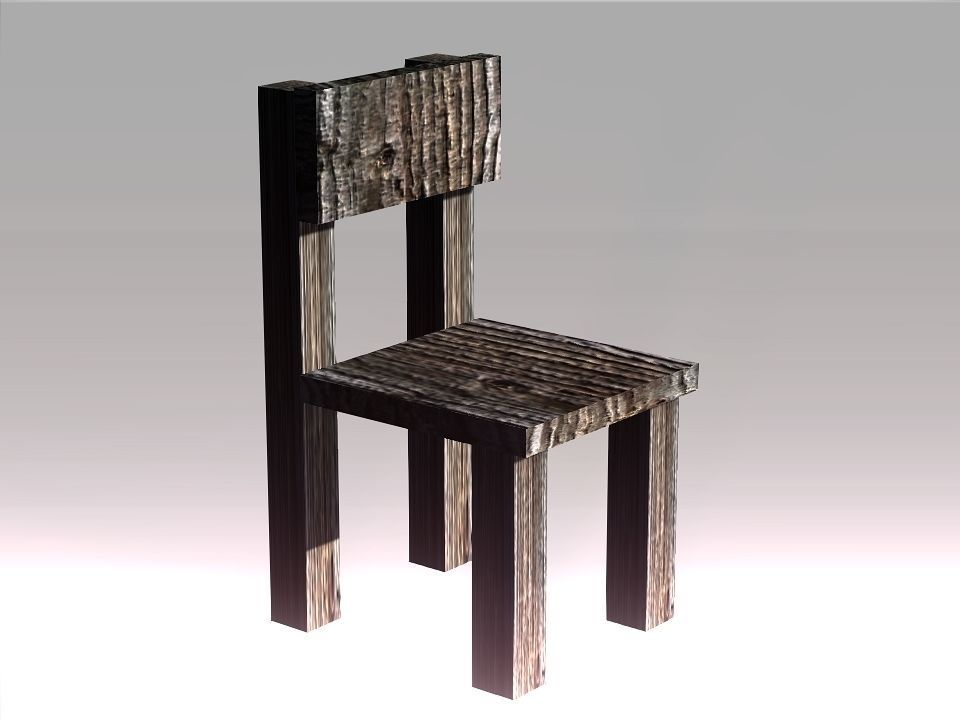 Poor Carpenter furniture collection Low-poly 3D model_28