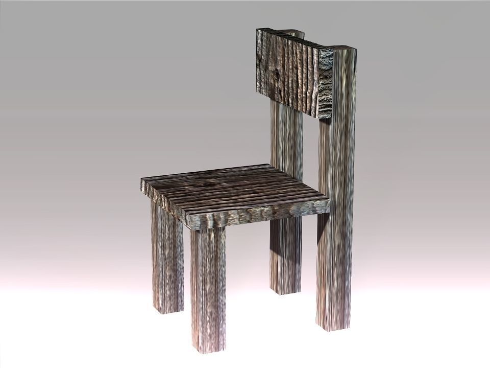 Poor Carpenter furniture collection Low-poly 3D model_19