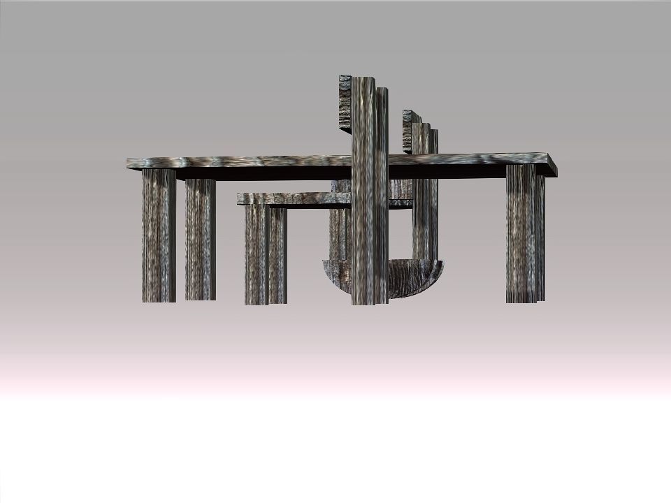 Poor Carpenter furniture collection Low-poly 3D model_47