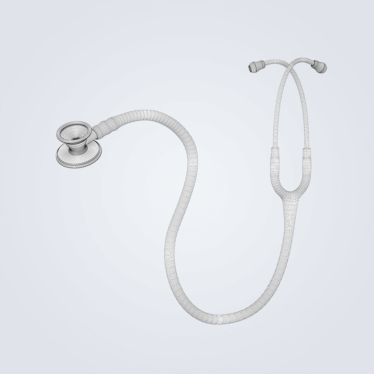 Stethoscope medical 3D model_11