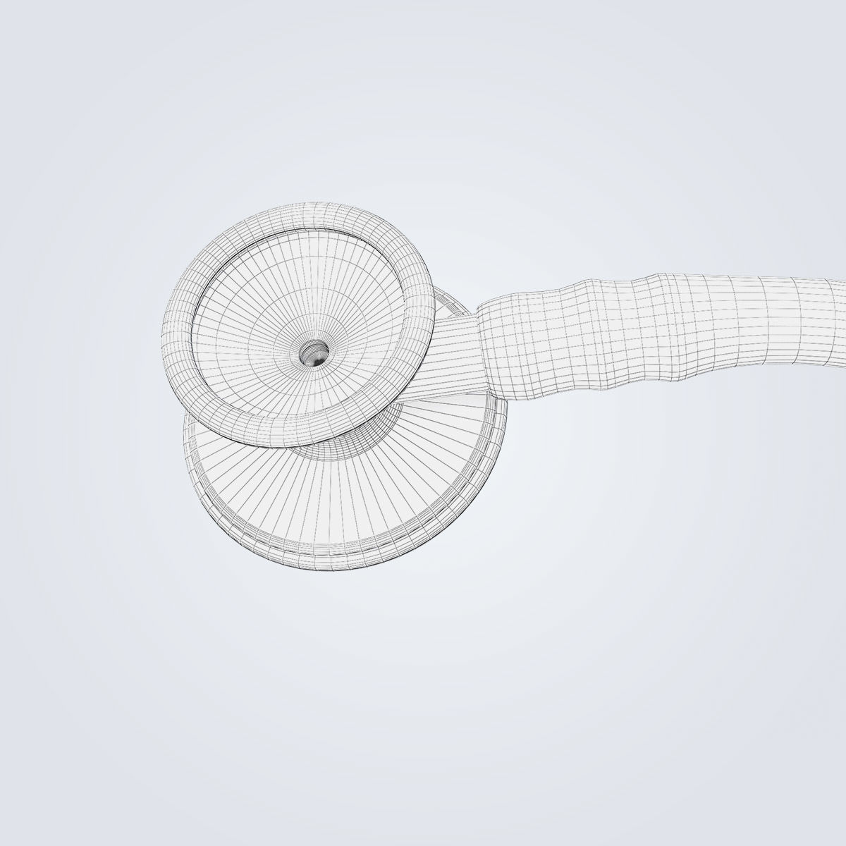 Stethoscope medical 3D model_13