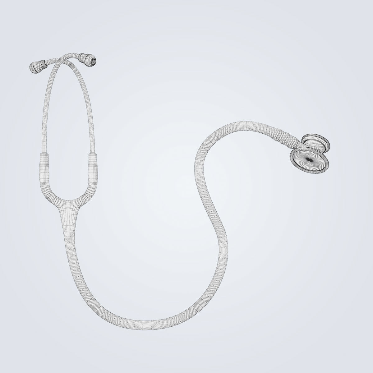 Stethoscope medical 3D model_10