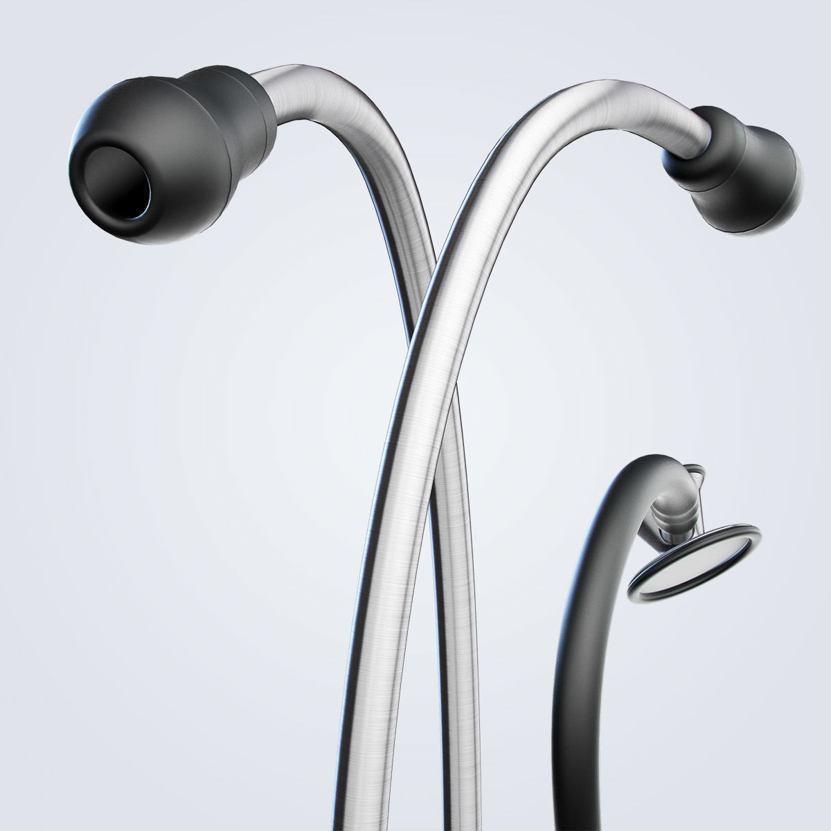 Stethoscope medical 3D model_6