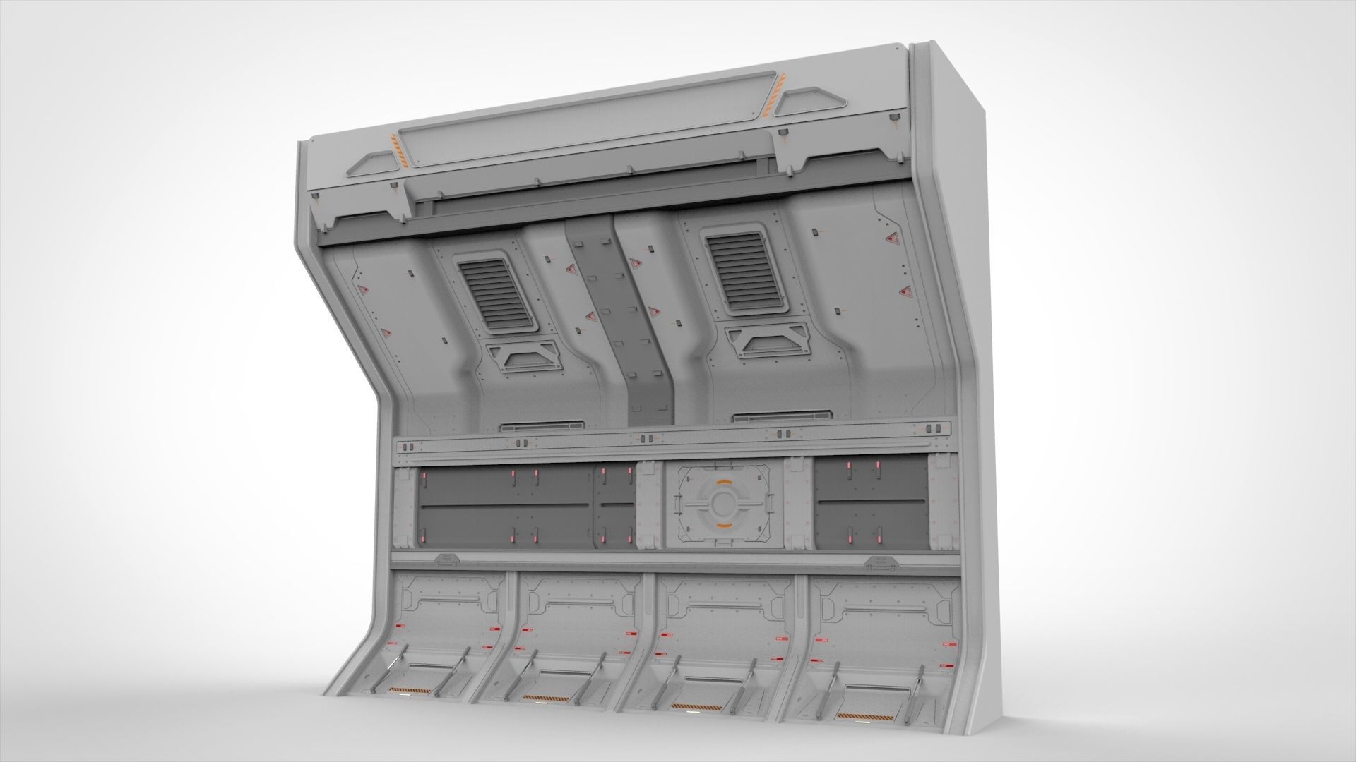 sci-fi Architecture kitbash 13 3D model_13