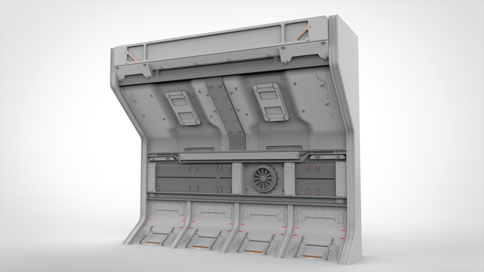 sci-fi Architecture kitbash 13 3D model_19
