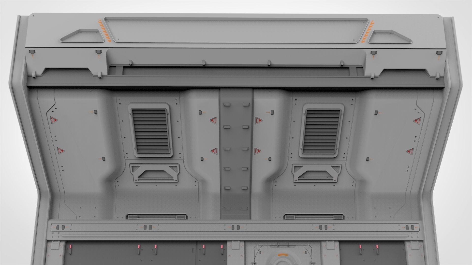 sci-fi Architecture kitbash 13 3D model_14