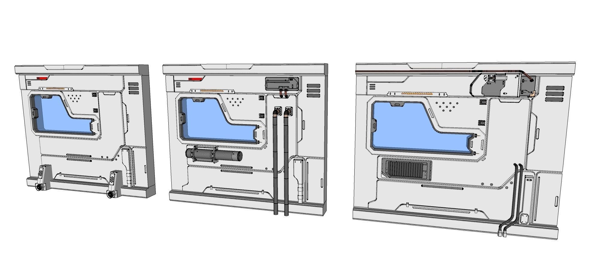 sci-fi Architecture kitbash 13 3D model_28