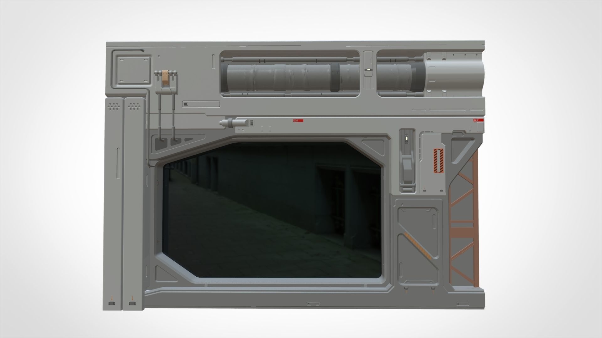 sci-fi Architecture kitbash 13 3D model_9