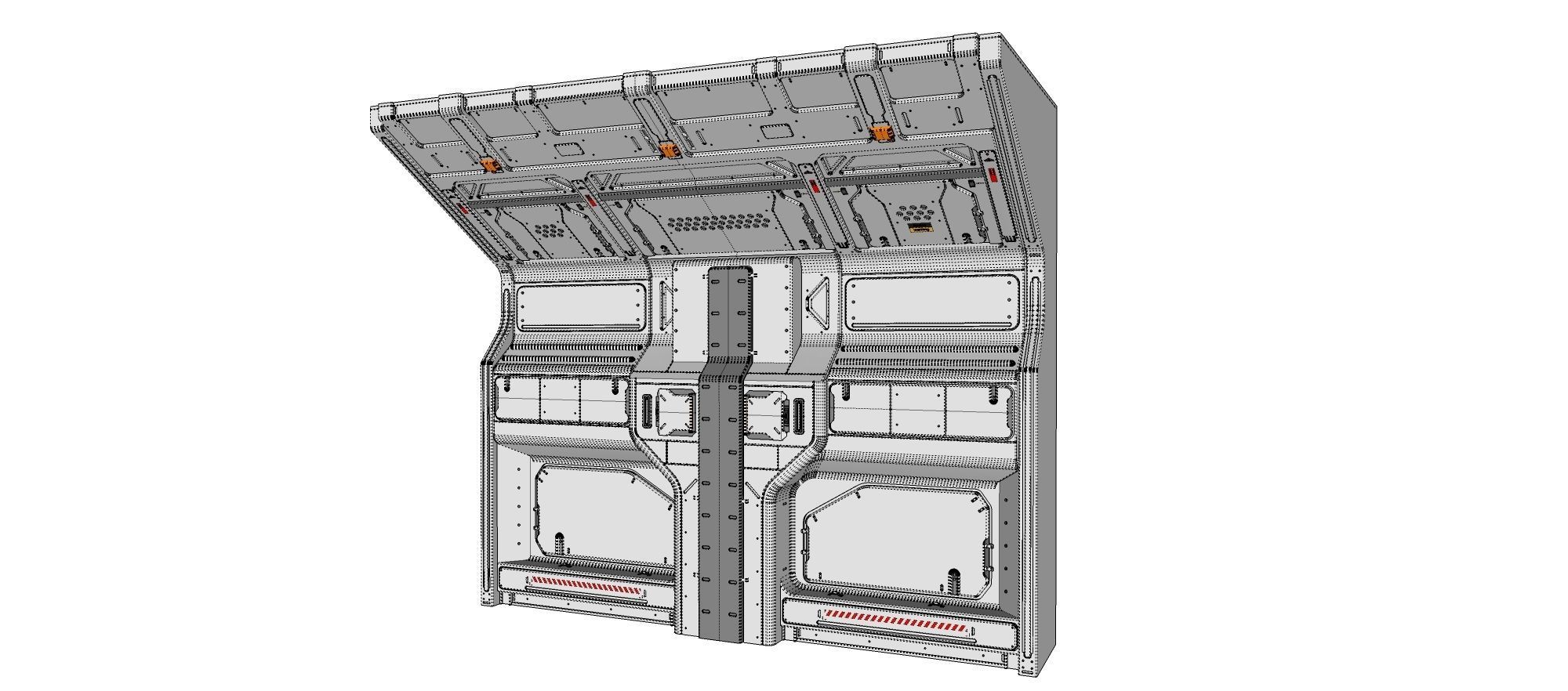 sci-fi Architecture kitbash 13 3D model_29