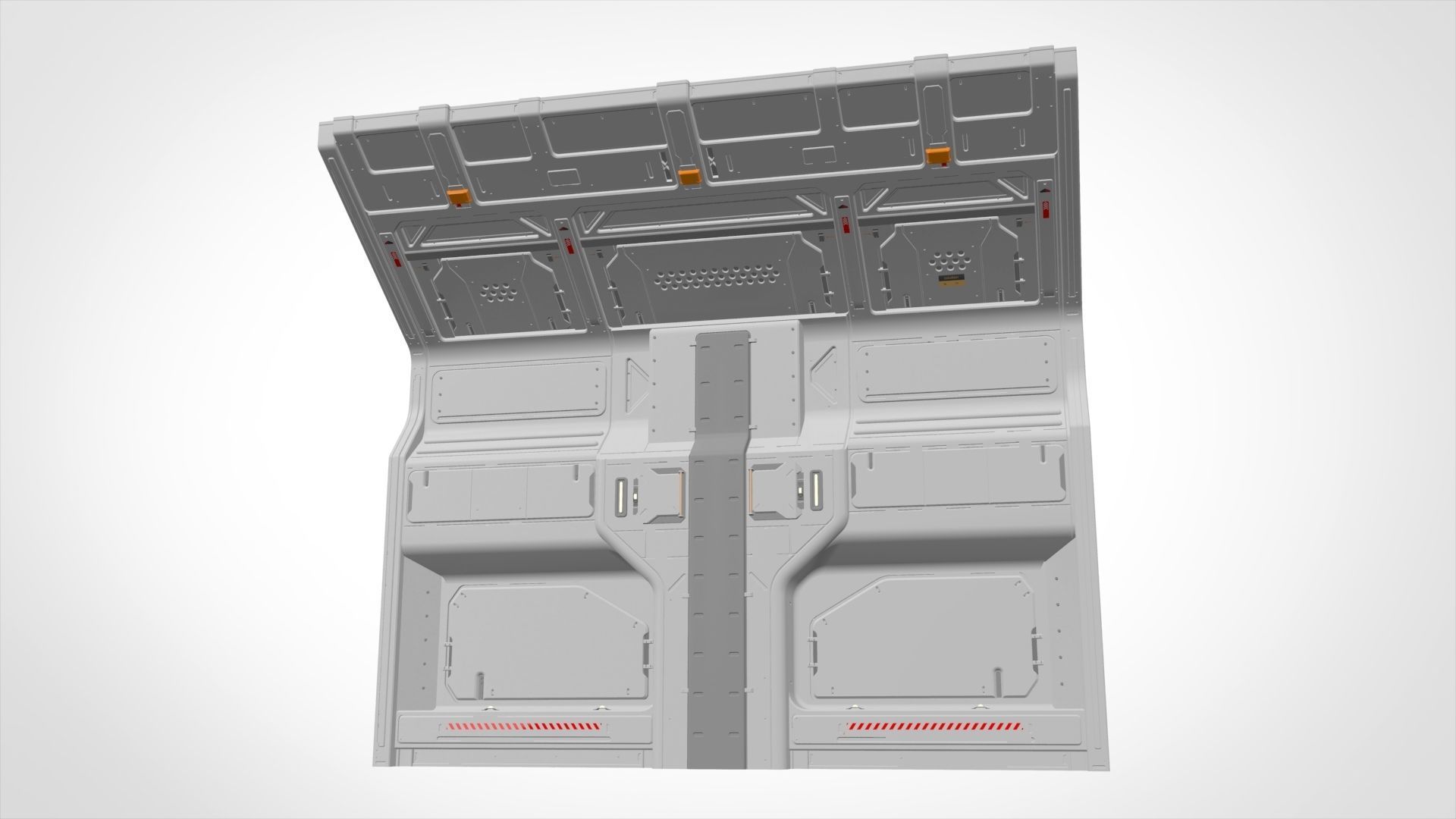 sci-fi Architecture kitbash 13 3D model_11