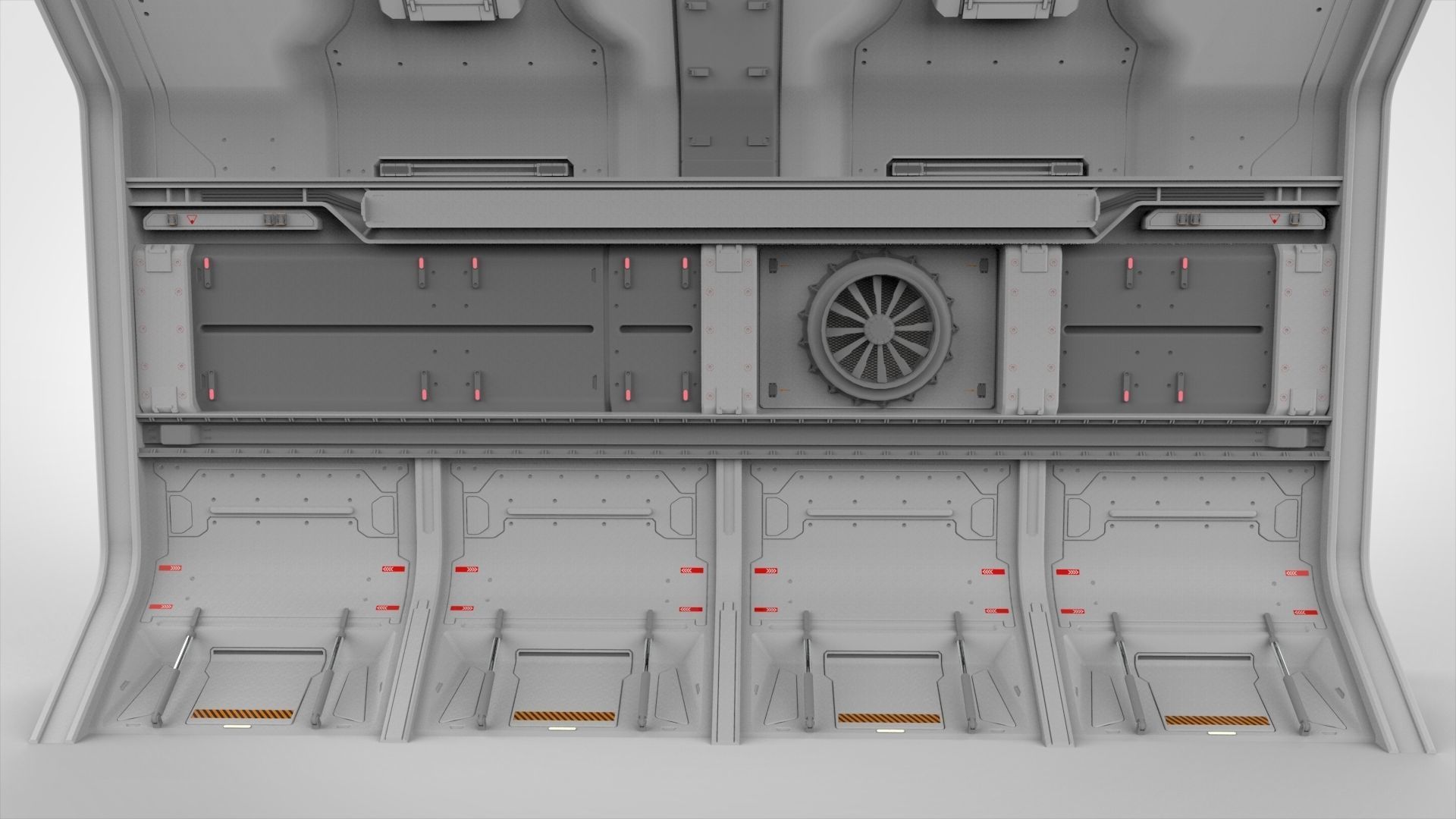 sci-fi Architecture kitbash 13 3D model_21