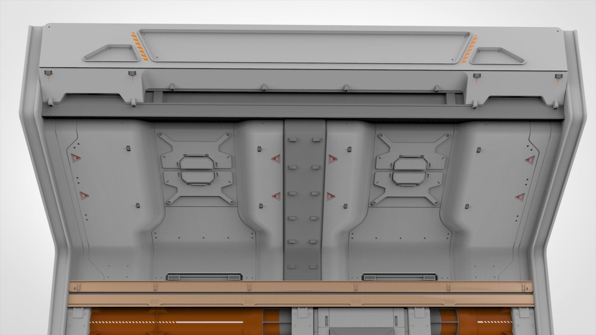 sci-fi Architecture kitbash 13 3D model_17