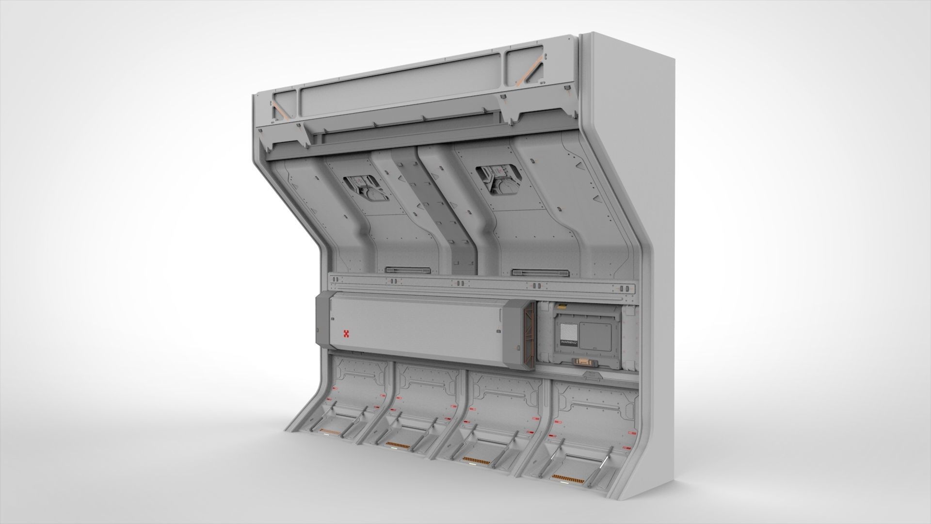 sci-fi Architecture kitbash 13 3D model_22