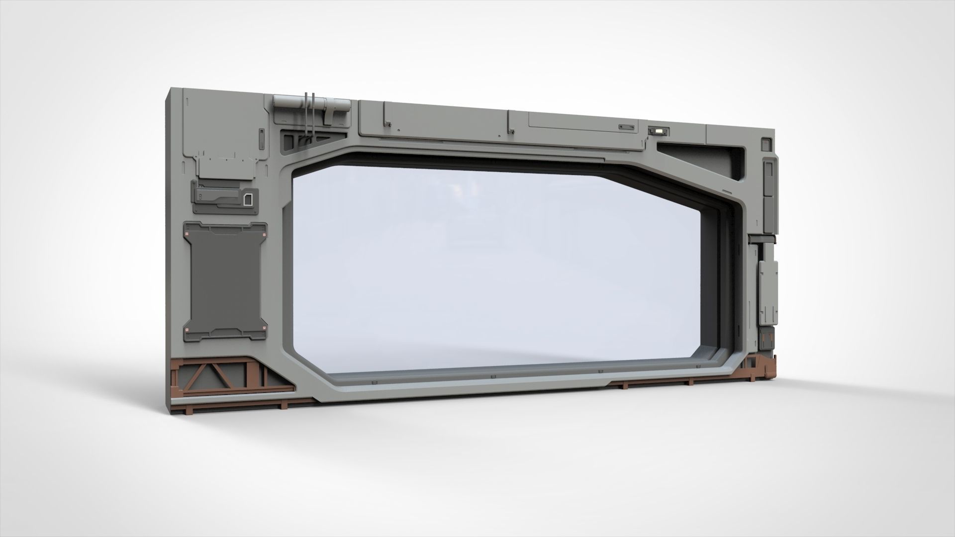 sci-fi Architecture kitbash 13 3D model_6