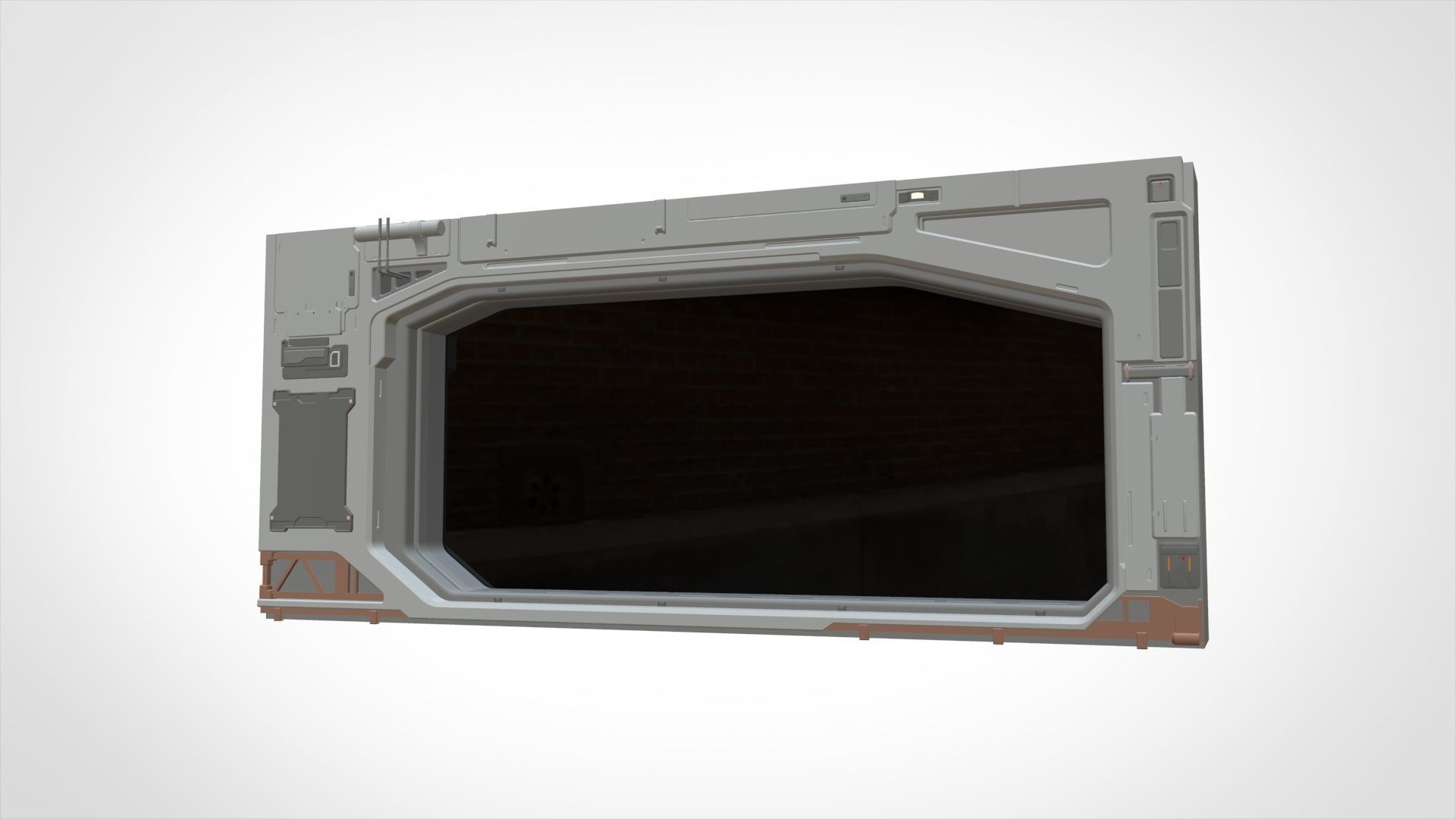 sci-fi Architecture kitbash 13 3D model_7