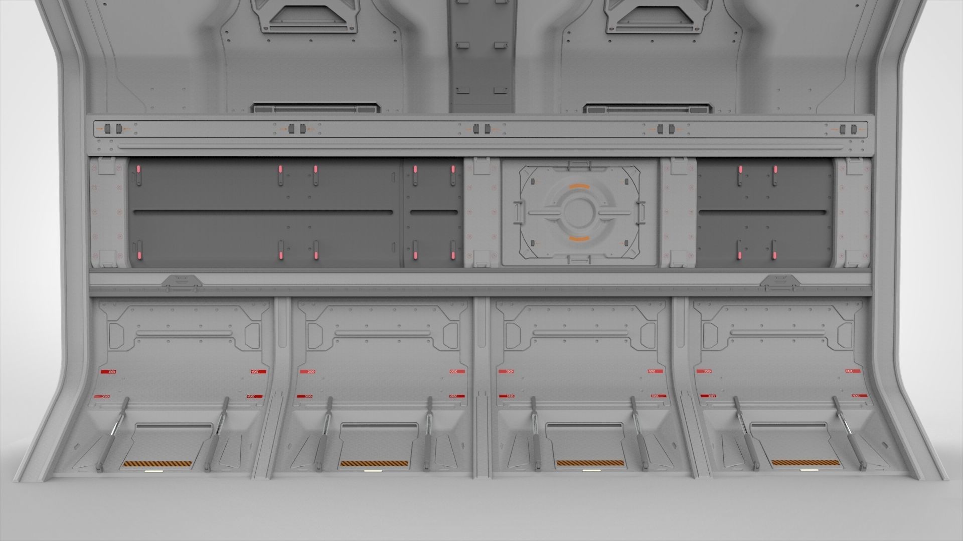 sci-fi Architecture kitbash 13 3D model_15