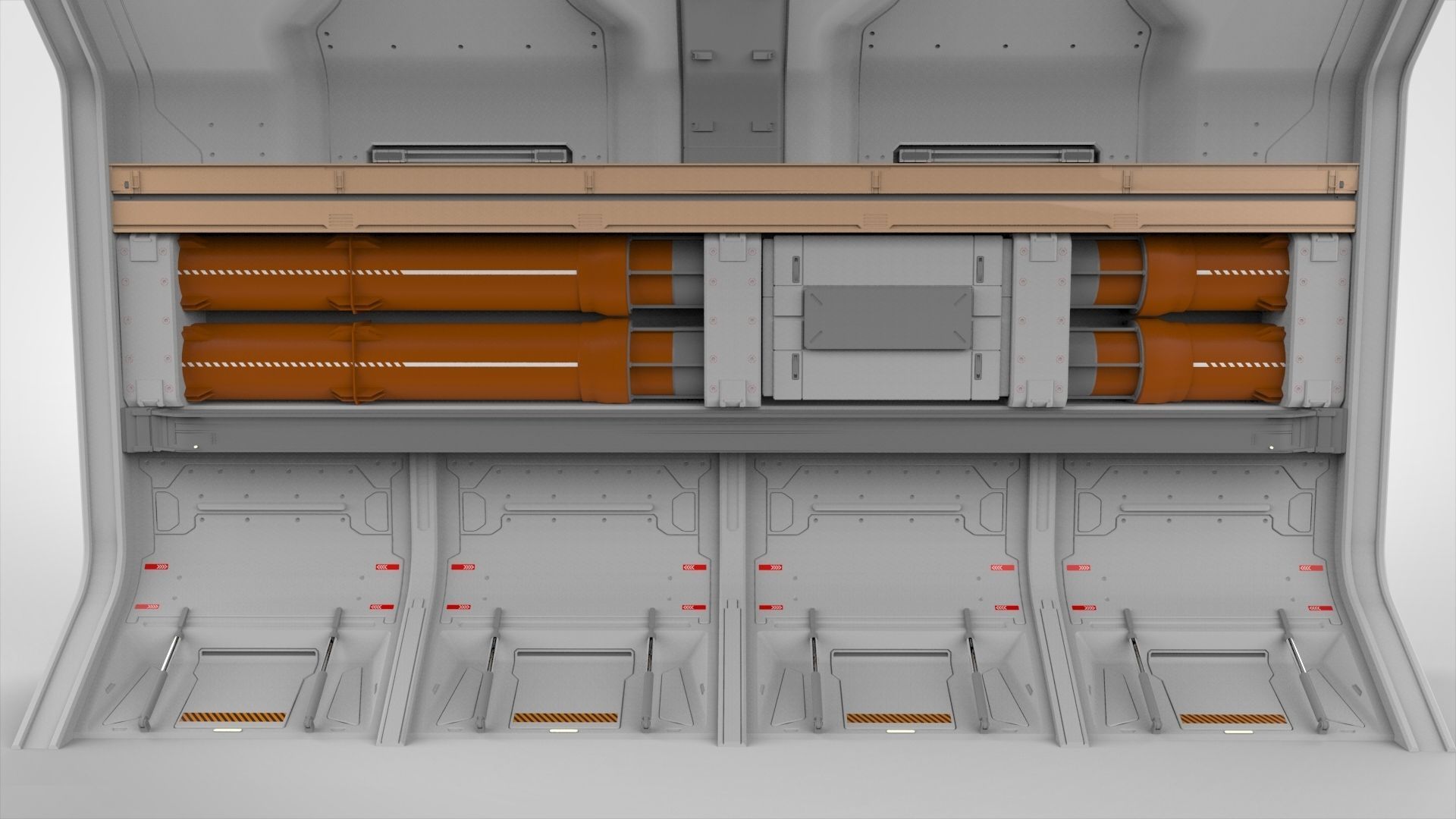 sci-fi Architecture kitbash 13 3D model_18
