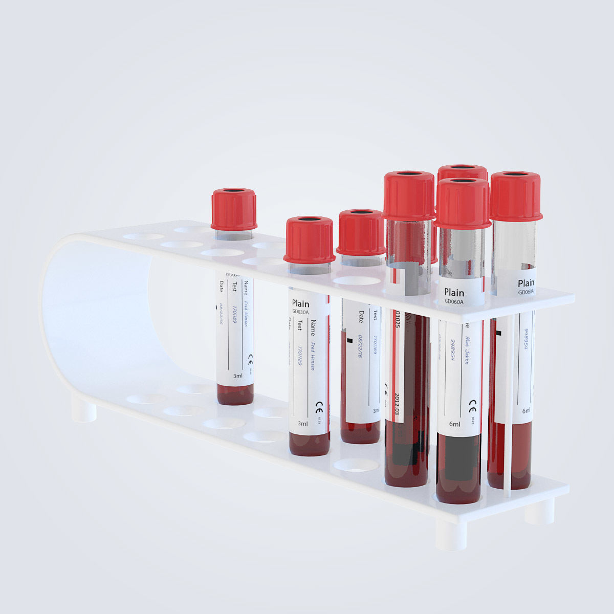 Labolatory Test Tubes 3D model_7